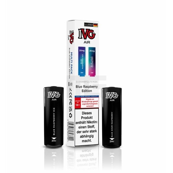 IVG - AIR - Prefilled Pod - Blue Raspberry Edition - 2ml - 2er Pack
