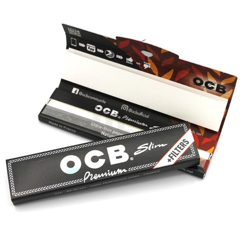 OCB - Premium - Slim - KKS Blättchen + Tips - 32 Blättchen