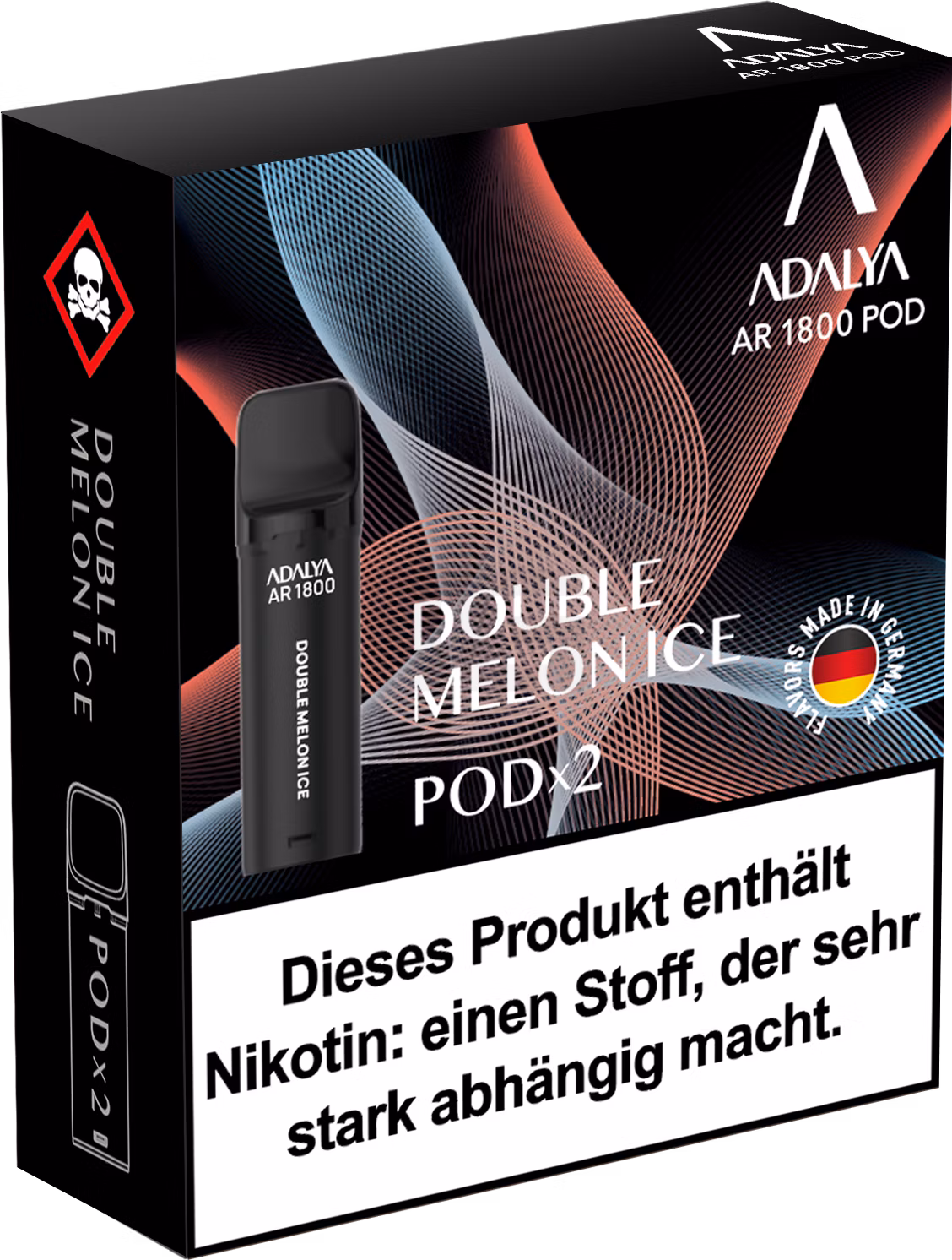 Adalya - Alpha Prefilled Pod - 2ml - 2er Pack - Double Melon Ice