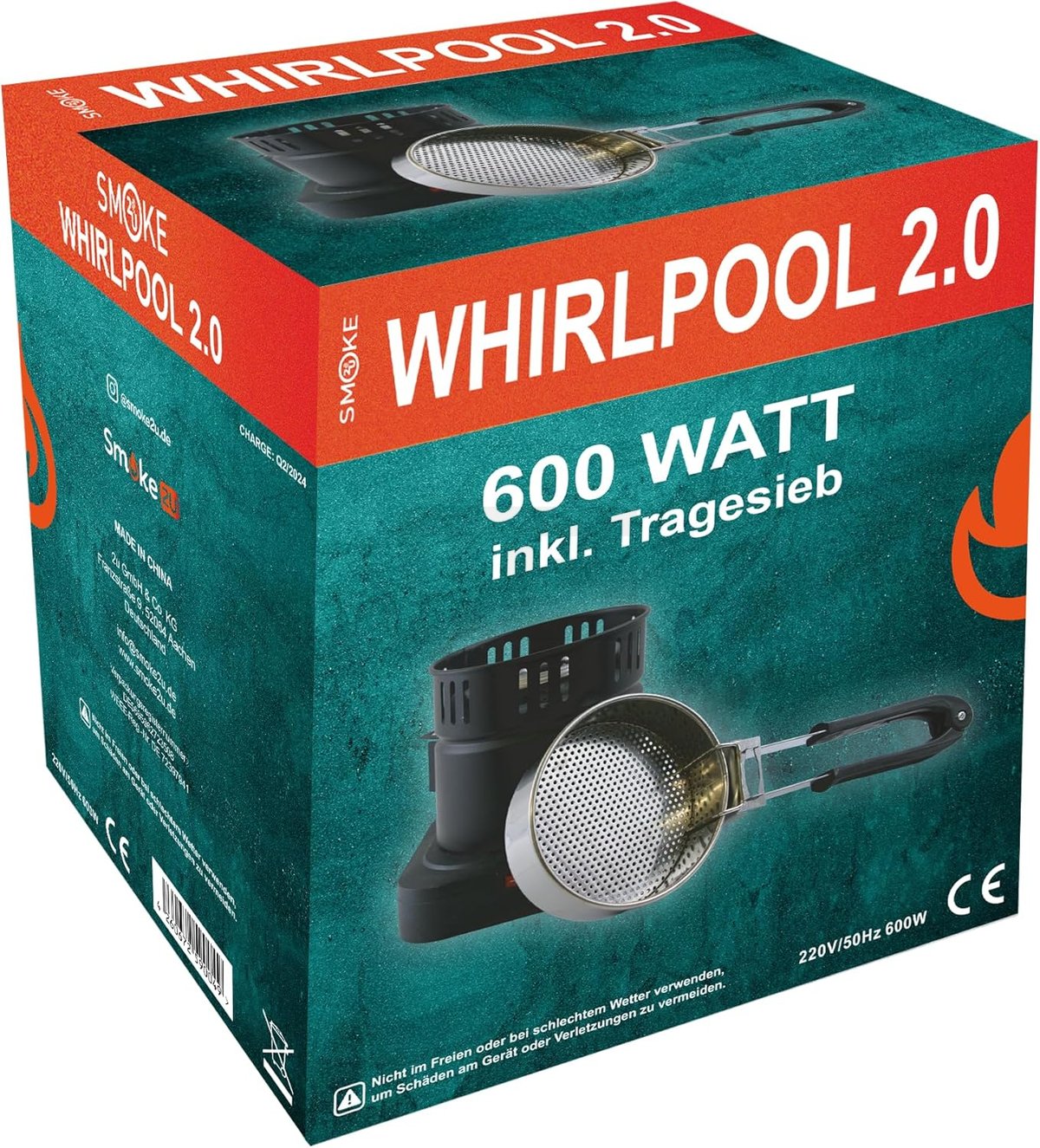 Smoke2u - Kohleanzünder - Whirlpool - 600W