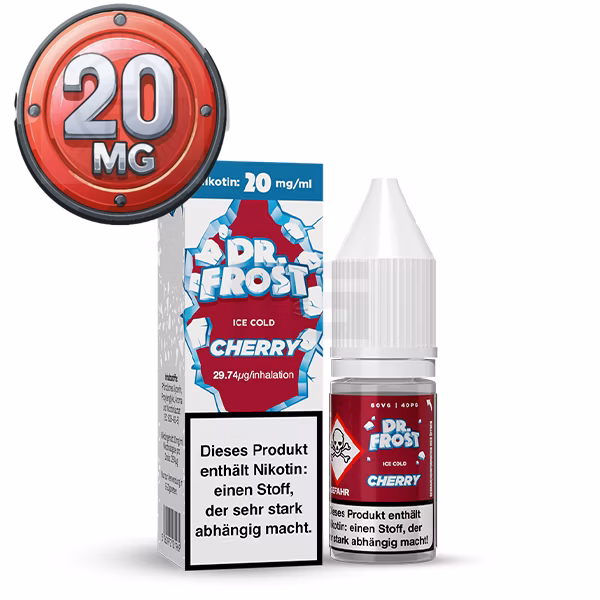 Dr. Frost - Ice Cold Cold Cherry - Nikotinsalz Liquid 10ml 20mg 