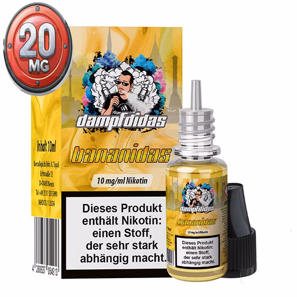 Dampfdidas Bananidas Nikotinsalz Liquid 10ml 20mg 