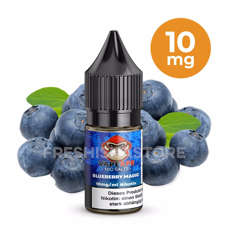 VapeApe - Blueberry Magic - Nikotinsalz-Liquid - 10ml - 10mg