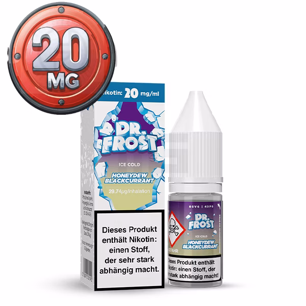Dr. Frost Ice Cold Cold Honeydew Blackcurrant - Nikotinsalz 10ml 20mg