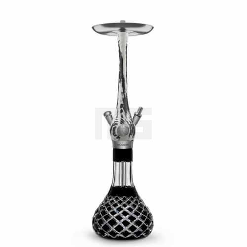 Shisha-Wasserpfeife-Wookah-White-Black-Check-Black-Mastercut-freshisha-store