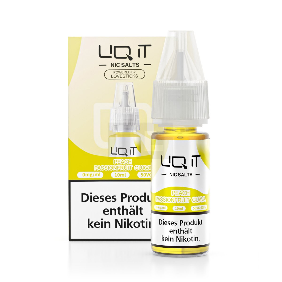 LIQ IT - Nikotinsalz-Liquid - 10ml - Peach Passionfruit Guava - 0mg