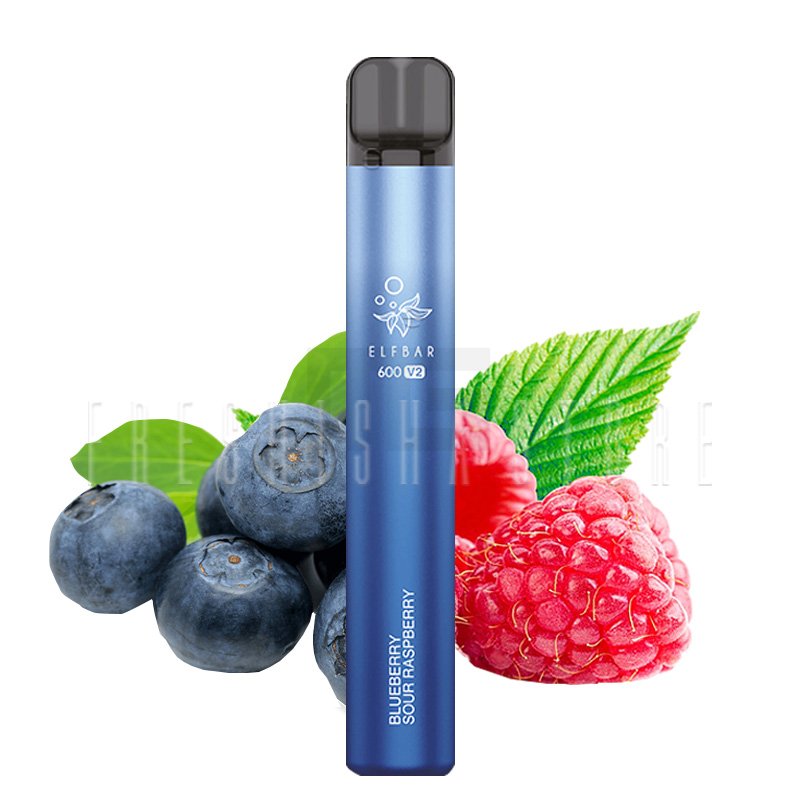 Elf Bar 600 V2 - Einweg E-Zigarette - Blueberry Sour Raspberry - 20mg