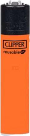 Clipper - Feuerzeug - Solid Branded - Orange - wiederverwendbar