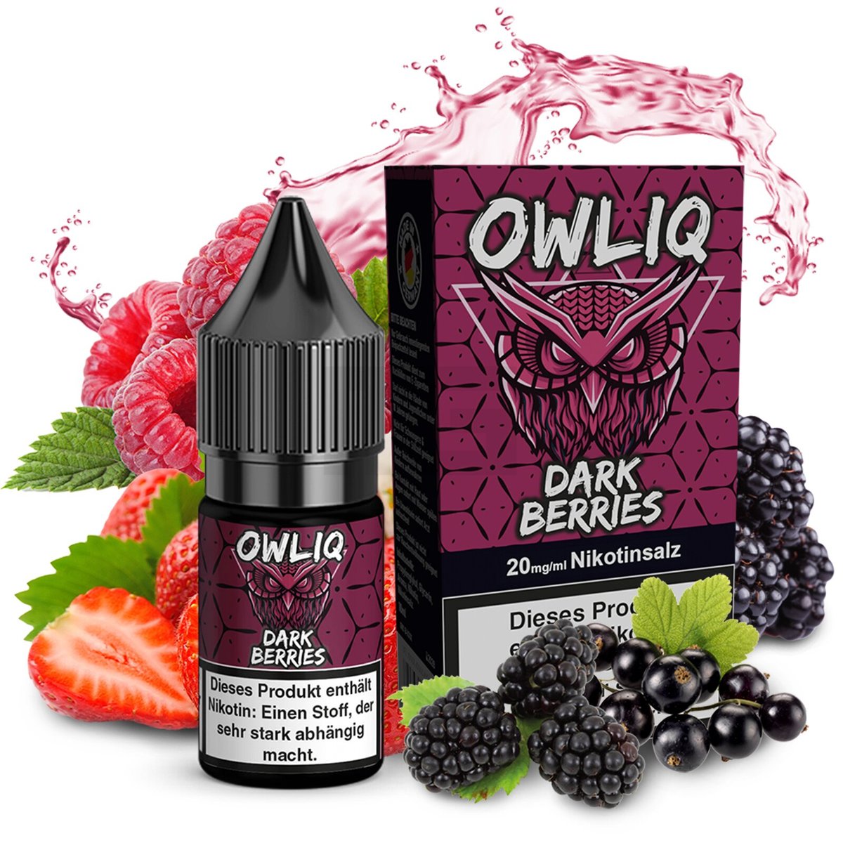 OWLIQ - Dark Berries - Nikotinsalz Liquid - 10ml - 20mg
