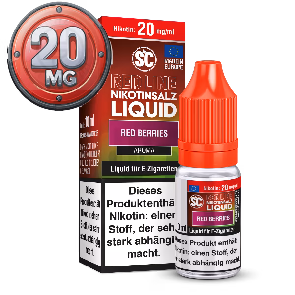 SC - Red Line - Red Berries - Nikotinsalz Liquid - 10ml - 20mg