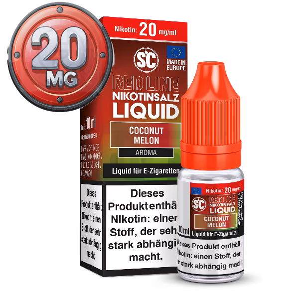 SC - Red Line - Coconut Melon - Nikotinsalz Liquid - 10ml - 20mg