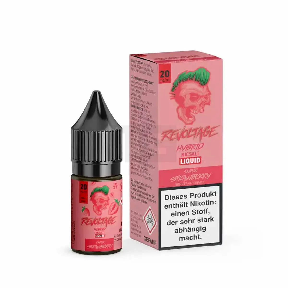 Revoltage - Super Strawberry - Nikotinsalz Liquid - 10ml - 20mg