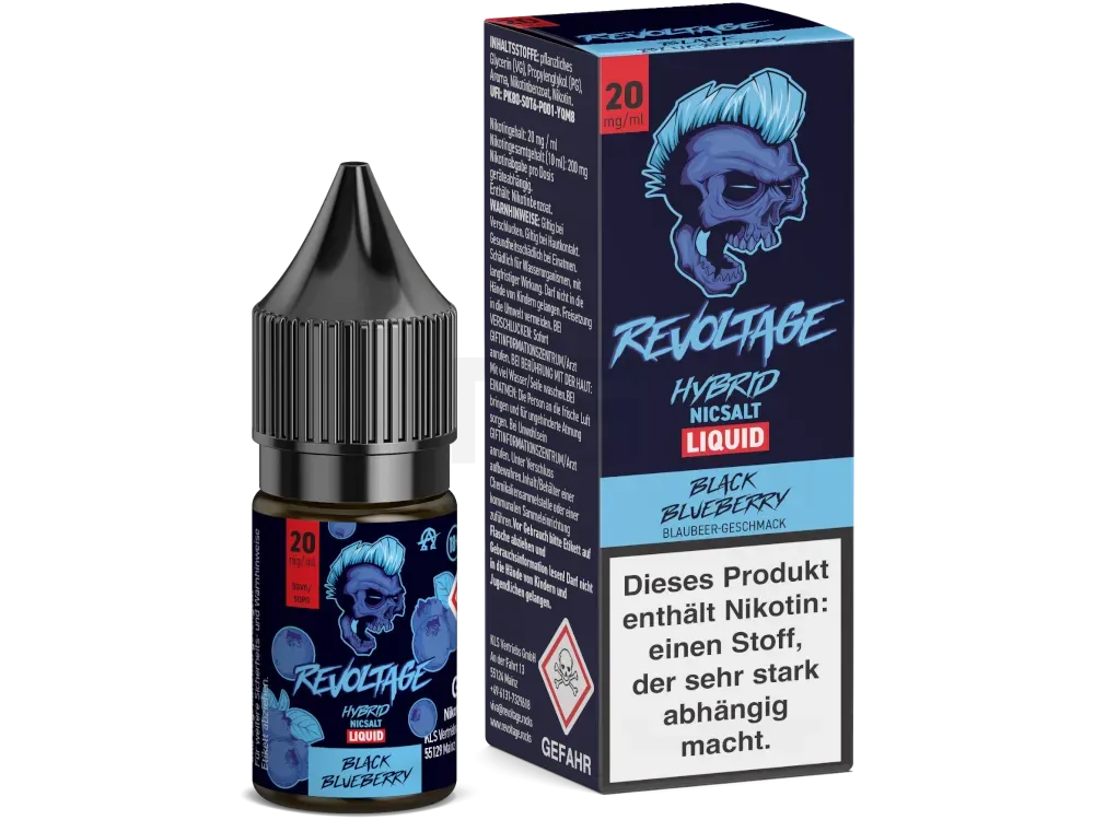 Revoltage - Black Blueberry - Nikotinsalz Liquid - 10ml