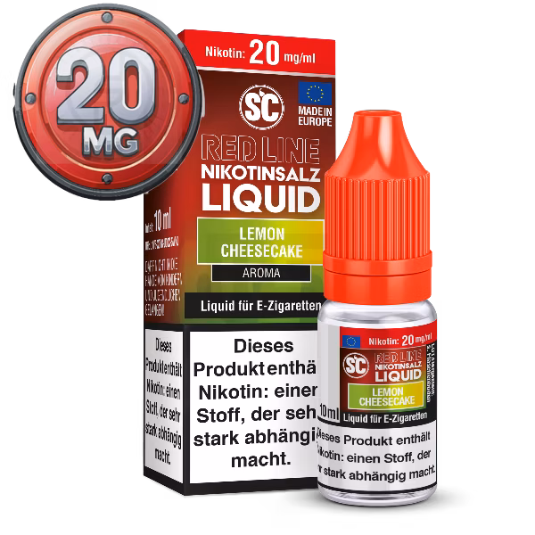 SC - Red Line - Lemon Cheesecake - Nikotinsalz Liquid - 10ml - 20mg