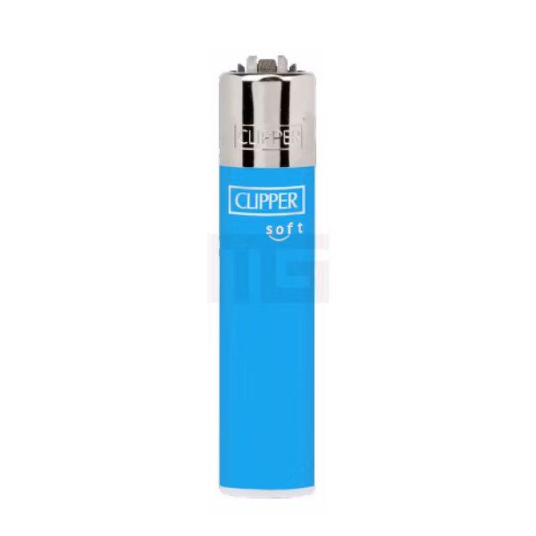 Clipper - Feuerzeug - Blau - Soft Touch - wiederverwendbar