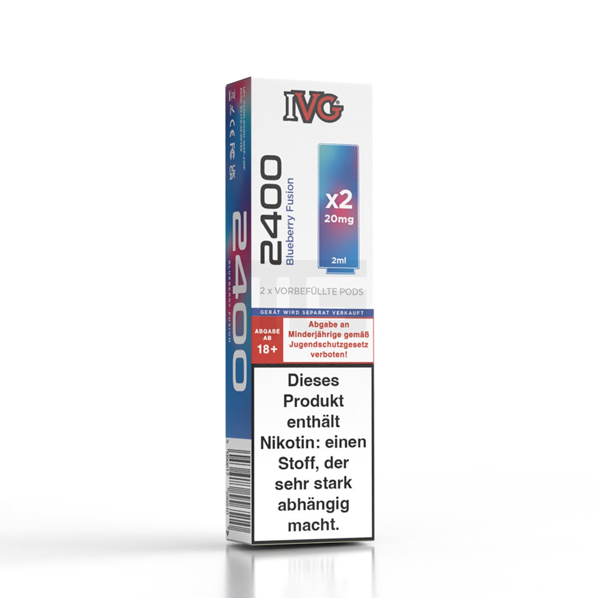 IVG - 2400 - Prefilled Pod - Blueberry Fusion - 2ml - 2er Pack