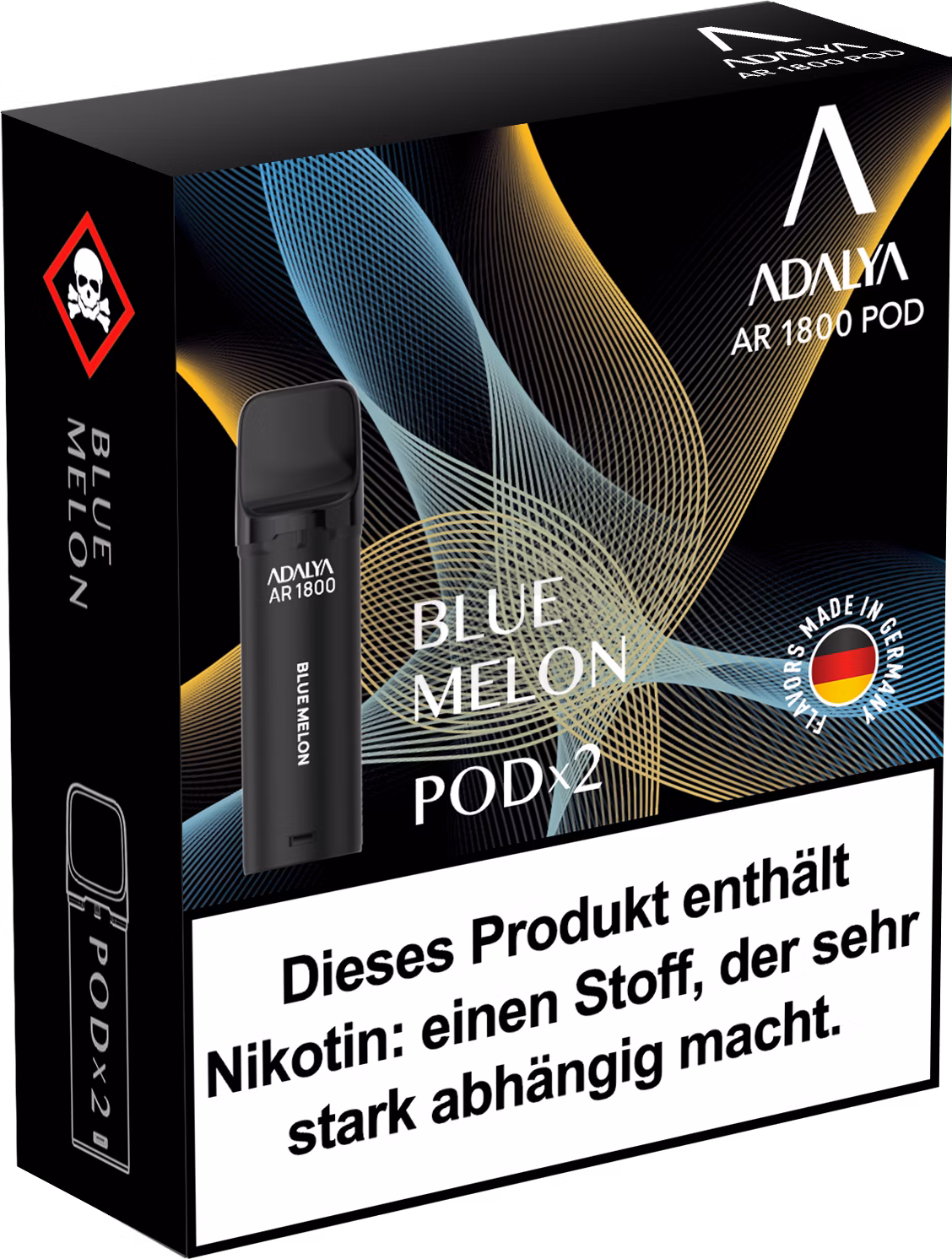 Adalya - Alpha Prefilled Pod - 2ml - 2er Pack - Blue Melon