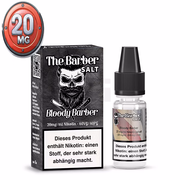 ✳️ BARBER by Kapka's Bloody Barber Nikotinsalz Liquid 10ml 20mg ✴️