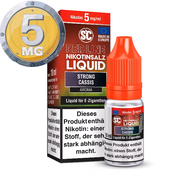 SC - Red Line - Strong Cassis - Nikotinsalz Liquid - 10ml - 5mg