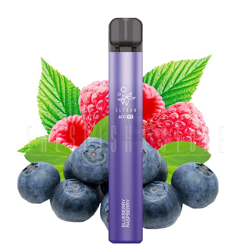 Elf Bar 600 V2 - Einweg E-Zigarette - Blueberry Raspberry - 20mg