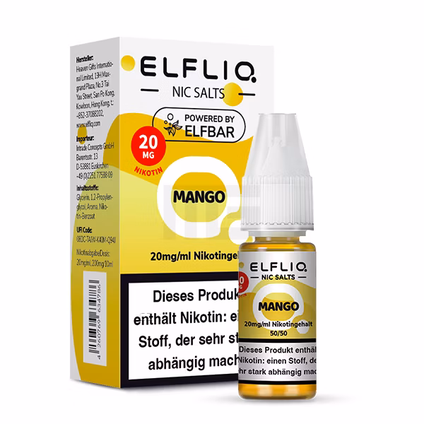 Elfbar - ElfLiq - 10ml - Mango | Nikotinsalz-Stärke : 20mg