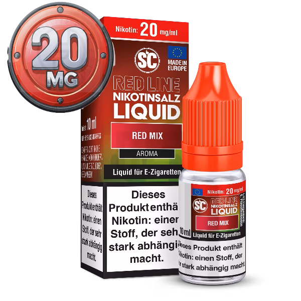 SC - Red Line - Red Mix - Nikotinsalz Liquid - 10ml - 20mg
