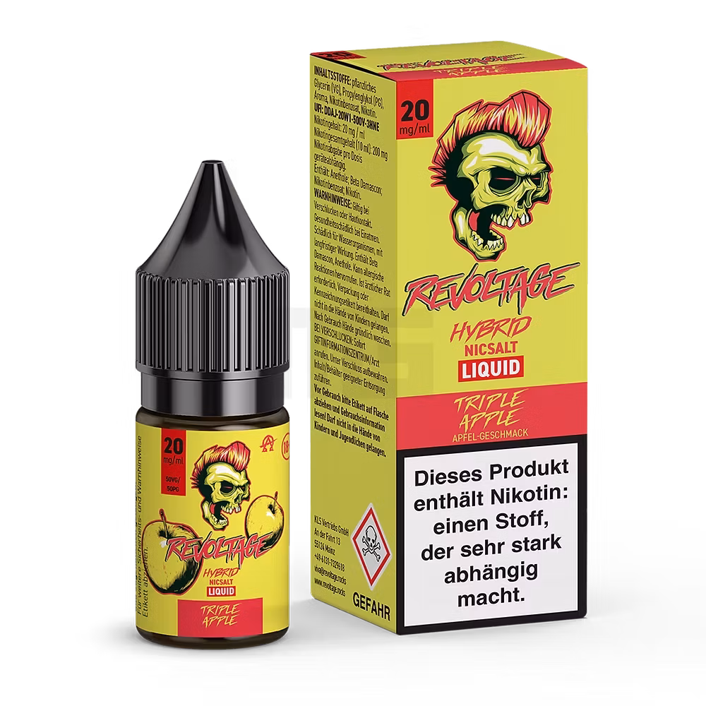 Revoltage - Triple Apple - Nikotinsalz Liquid - 10ml - 20mg
