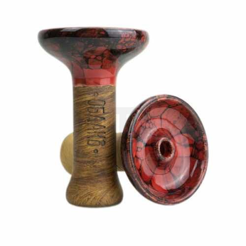 Shisha-Kopf-Phunnel-Oblako-M-Glazed-Marble-Red-Black-freshisha-store