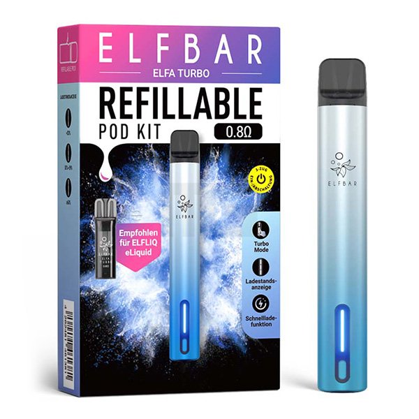 Elfbar - ELFA TURBO - Basisgerät - Aurora Cyan