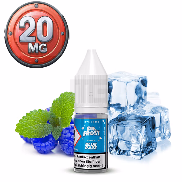 Dr. Frost - Ice Cold Blue Razz - Nikotinsalz Liquid 10ml 20mg 