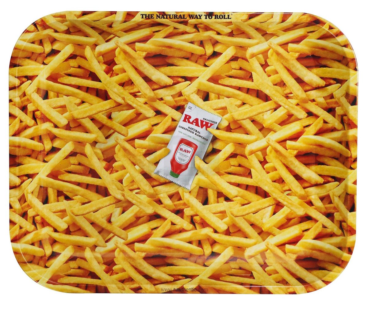 RAW - Rolling Tray - Drehunterlage Metall - French Fries - 27,5 x 34