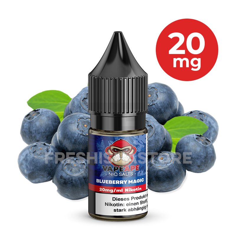 VapeApe - Blueberry Magic - Nikotinsalz-Liquid - 10ml - 20mg