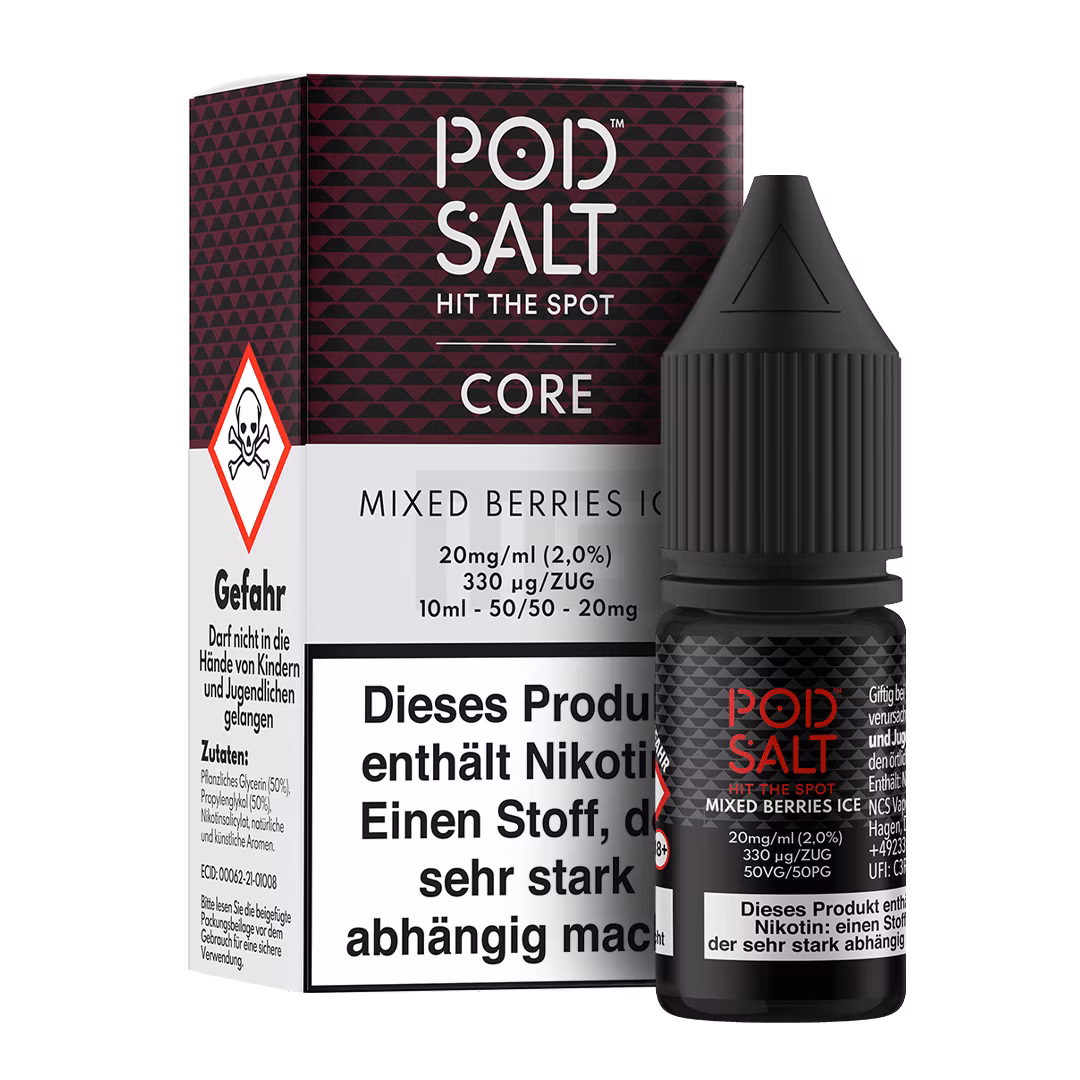 Pod Salt - Core - Mixed Berries Ice - Nikotinsalz-Liquid - 10ml - 20mg
