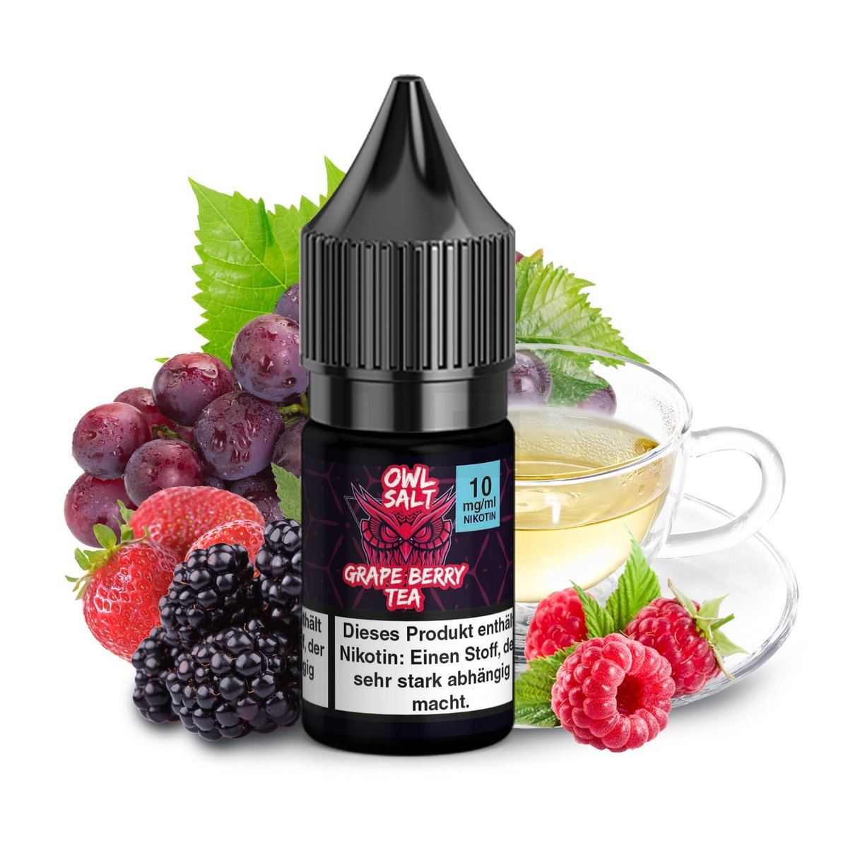 OWL Salt - Grape Berry Tea - Nikotinsalz Liquid - 10ml - 20mg