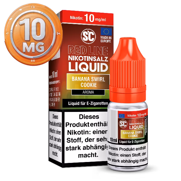 SC - Red Line - Banana Swirl Cookie - Nikotinsalz Liquid 10 mg/ml