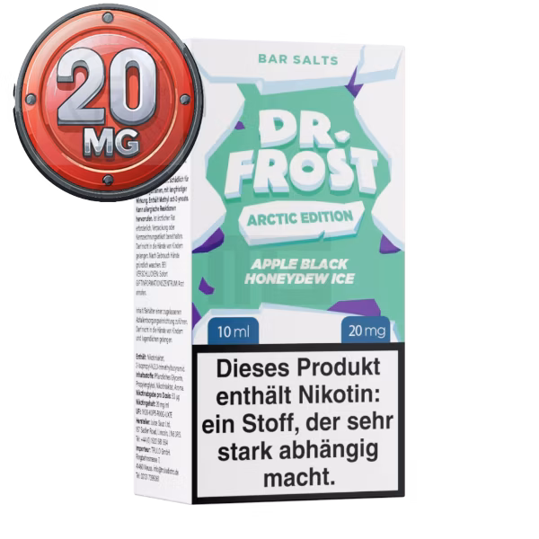 Dr. Frost - Arctic Edition Apple Black Honeydew Ice - Nikotinsalz Liquid - 10ml - 20mg