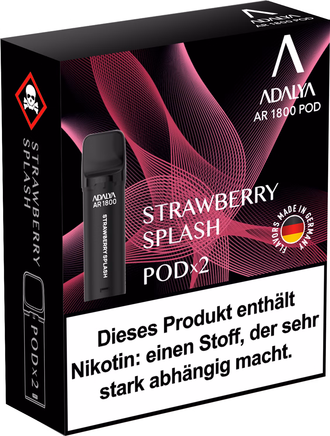 Adalya - Alpha Prefilled Pod - 2ml - 2er Pack - Strawberry Splash