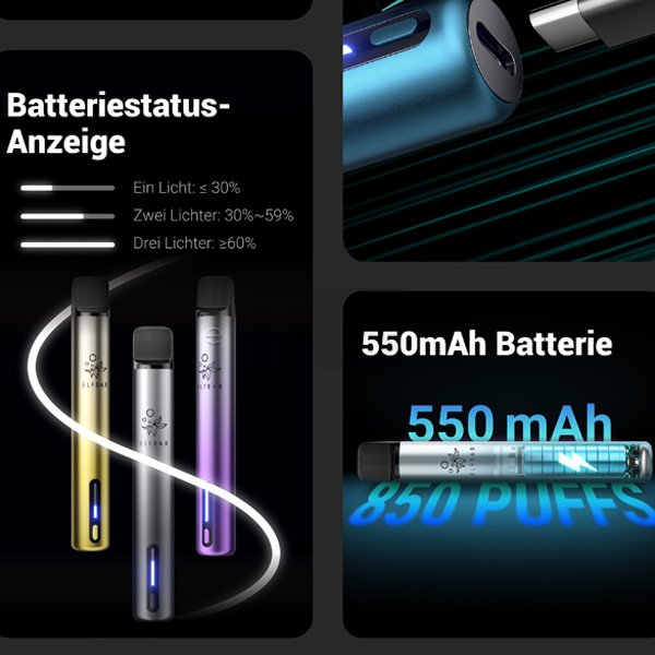 Elfbar - ELFA TURBO - Basisgerät - Aurora Gold