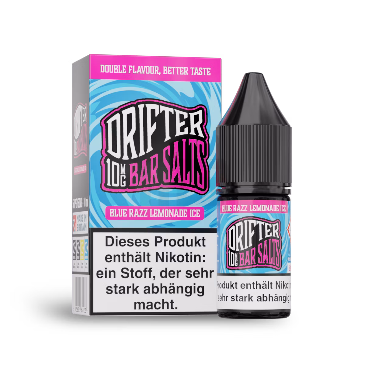 Drifter - Nikotinsalzliquid - 10ml - Blue Razz Lemonade Ice | Nikotinsalz-Stärke : 10mg