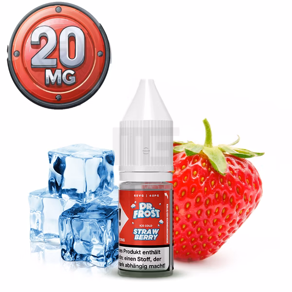  Dr. Frost - Ice Cold Cold Strawberry - Nikotinsalz Liquid 10ml 20mg