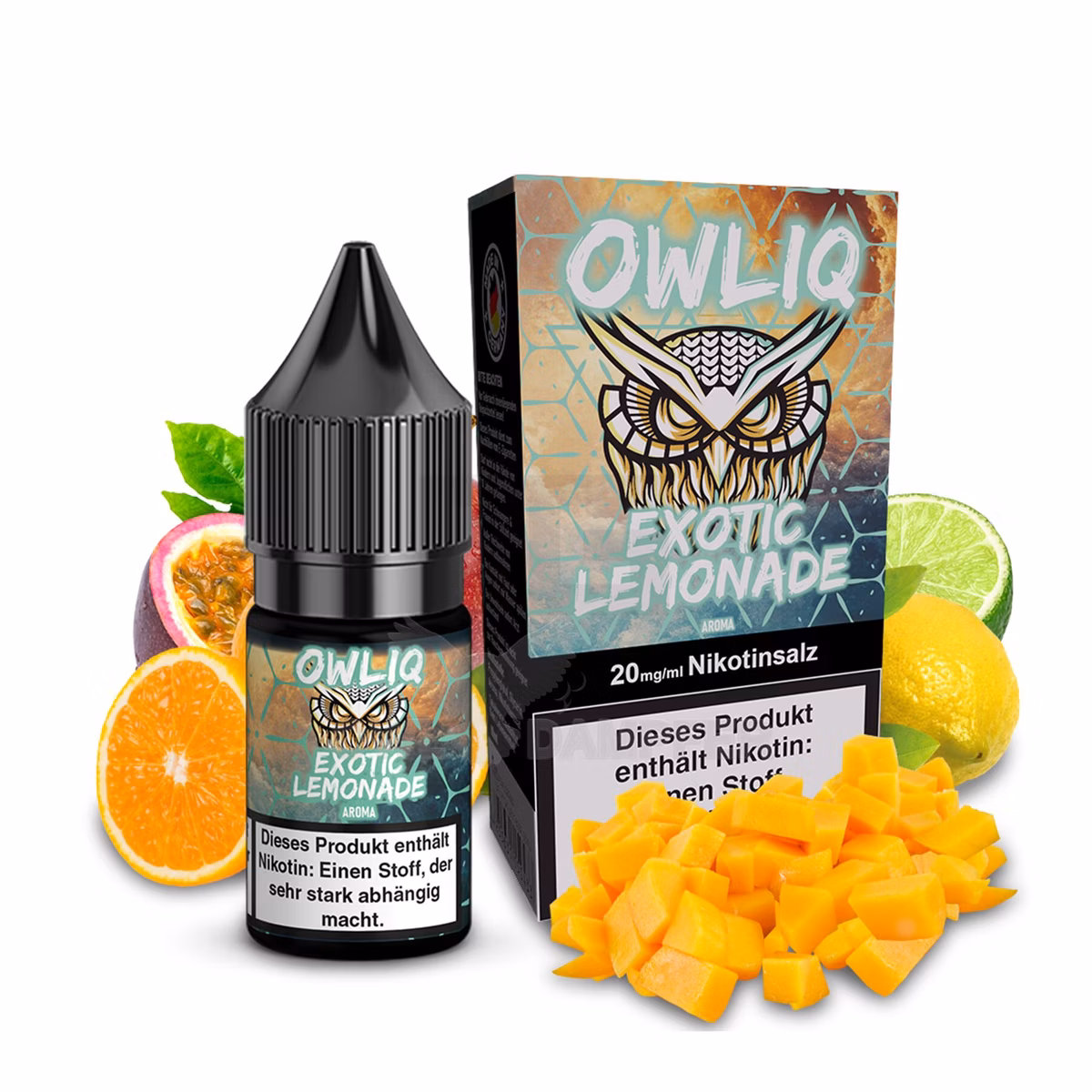 OWLIQ - Exotic Lemonade - Nikotinsalz Liquid - 10ml - 20mg