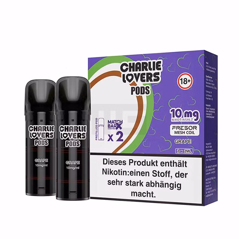Charlie Lovers - Prefilled Pods - 2ml - 2er Pack - Grape 10mg