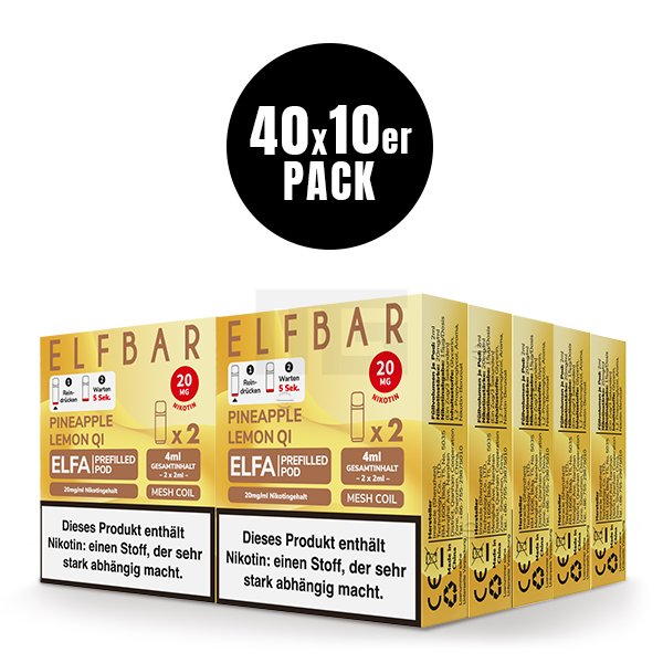 Elfbar - ELFA - Prefilled Pod - 2ml - 2er Pack - Pineapple Lemon Qi