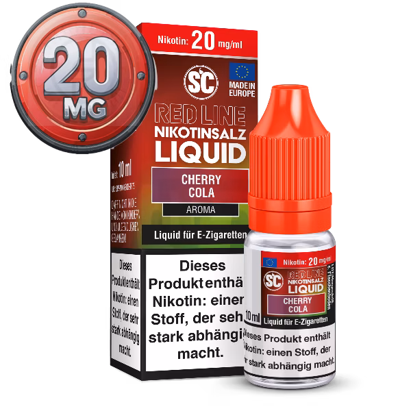 SC - Red Line - Cherry Cola - Nikotinsalz Liquid - 10ml - 20mg