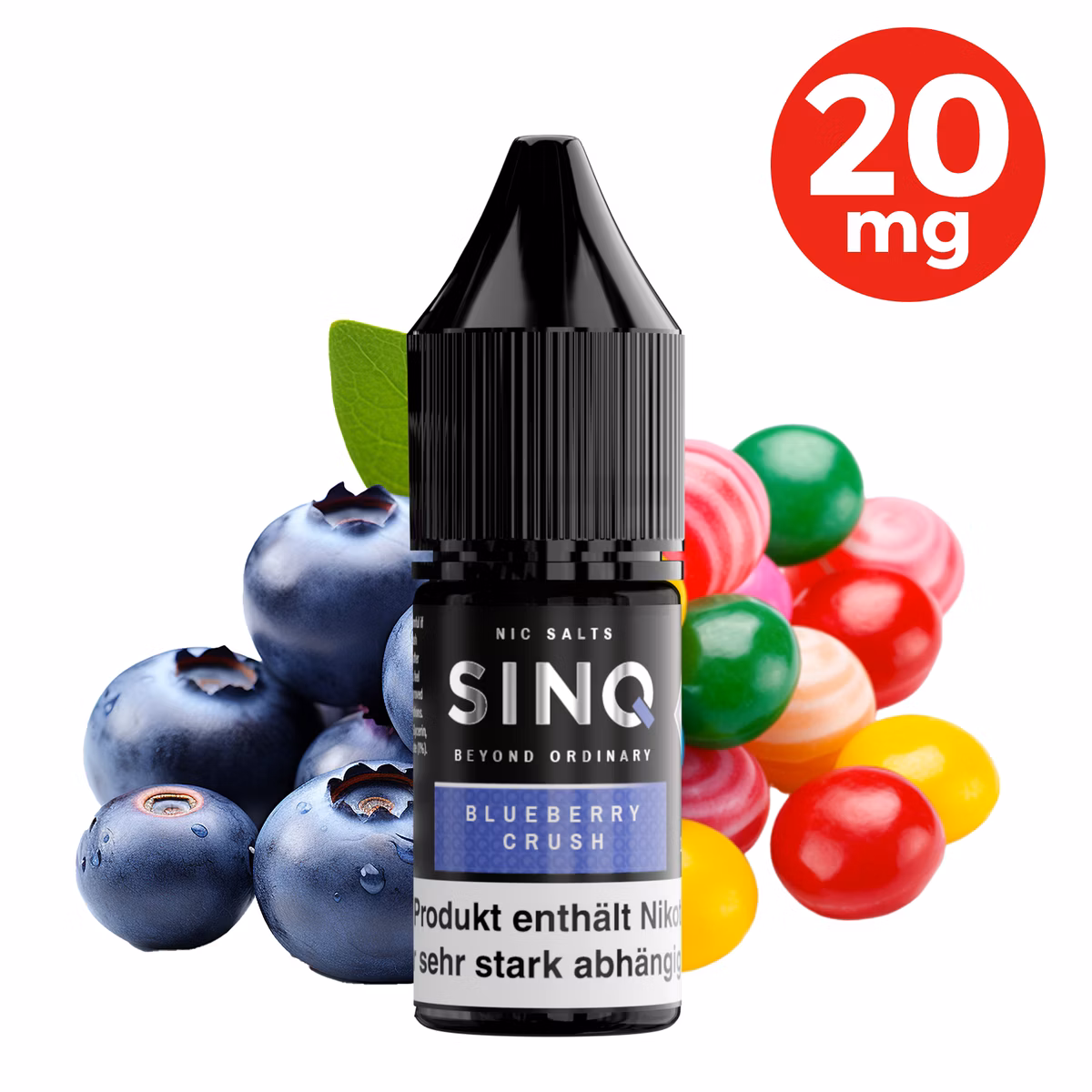 SINQ - Blueberry Crush - Nikotinsalz Liquids - 10ml - 20mg