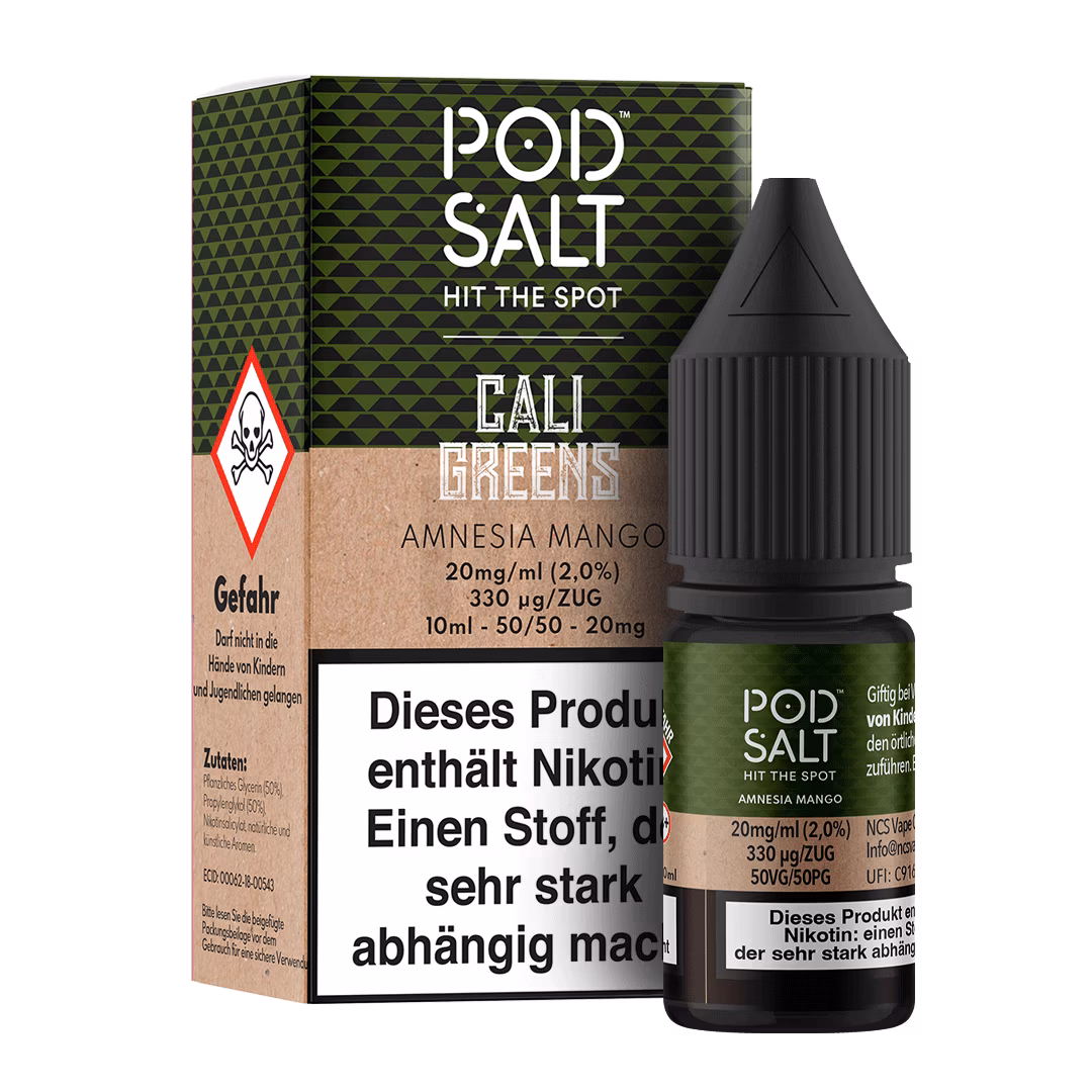 Pod Salt - Fusion - Amnesia Mango - Nikotinsalz-Liquid - 10ml - 20mg