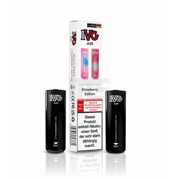 IVG - AIR - Prefilled Pod - Strawberry Edition - 2ml - 2er Pack