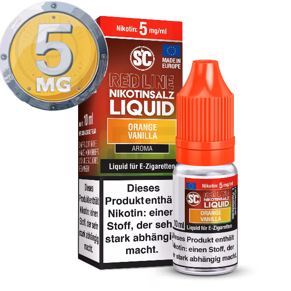 SC - Red Line - Orange Vanilla - Nikotinsalz Liquid - 10ml - 5mg