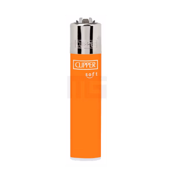 Clipper - Feuerzeug - Orange - Soft Touch - wiederverwendbar