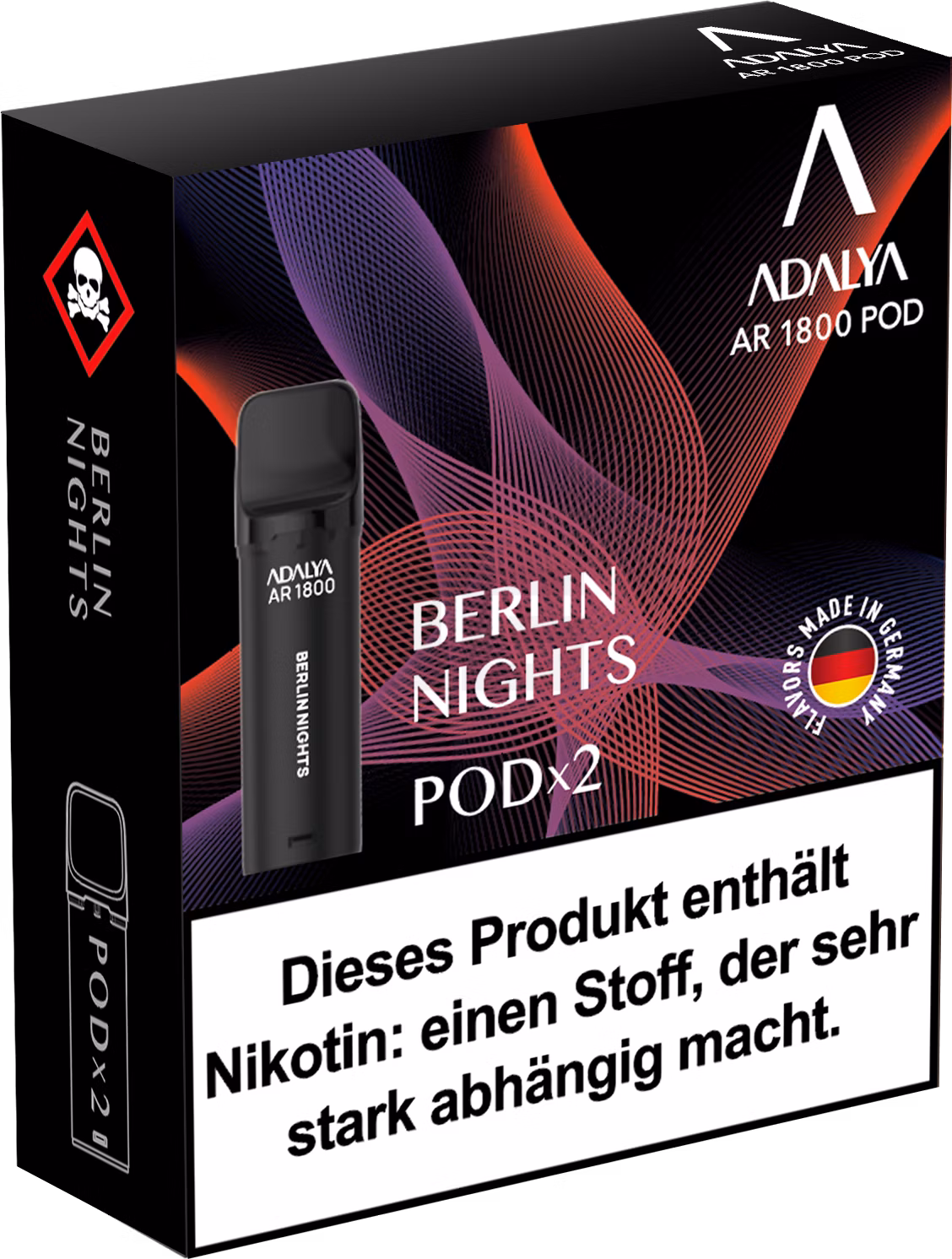 Adalya - Alpha Prefilled Pod - 2ml - 2er Pack - Berlin Nights